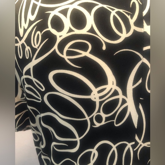 Faux Wrap Black Dress from AGB Dress Size 14 Made in USA - Picture 7 of 8